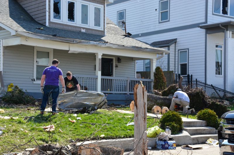Storm Damage to Gutters